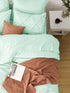 Marquis Luxurious Pinch Pleated All-Season Comforter With  Pillow Shams
